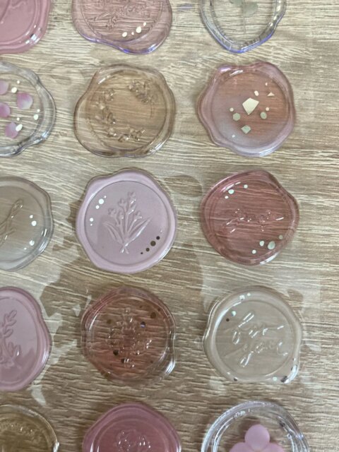 Pastel Bloom Wax Seal Stickers - 18 Pcs Set