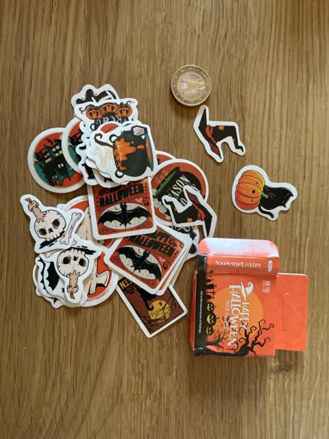 Spooky Halloween Sticker Set – 46pcs Box