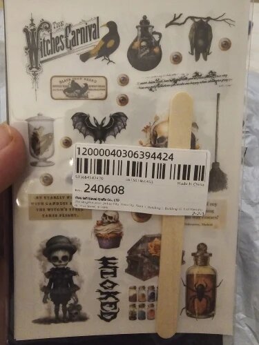 Halloween Gothic Rub-On Stickers