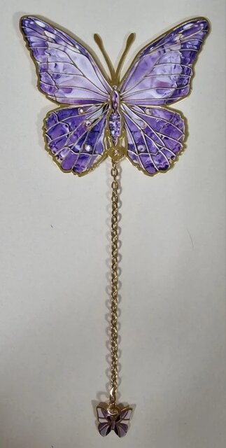 Enchanted Butterfly Metal Bookmark