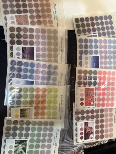 Serene Gradient Translucent Sticker Set - 3 Sheets