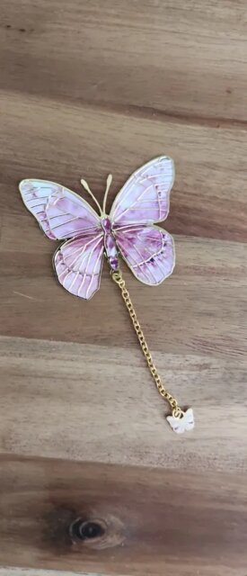 Enchanted Butterfly Metal Bookmark