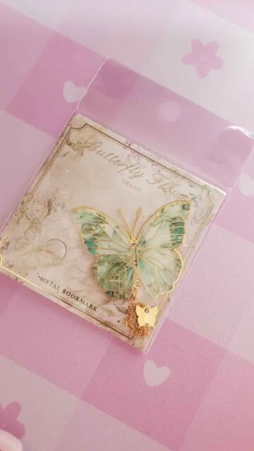 Enchanted Butterfly Metal Bookmark