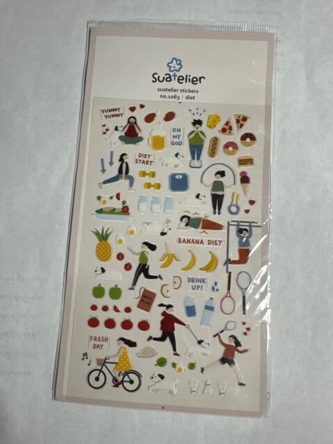 Korean Aesthetic Die-Cut Sticker Sheet
