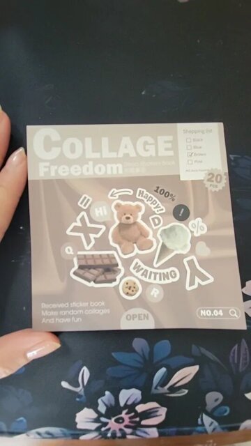 Collage Freedom Deco Sticker Book