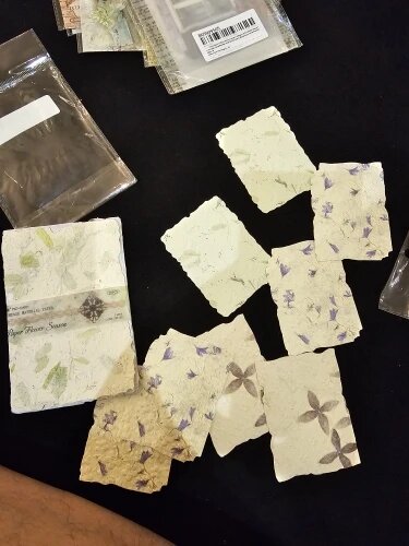 Vintage Botanical Textured Paper Set
