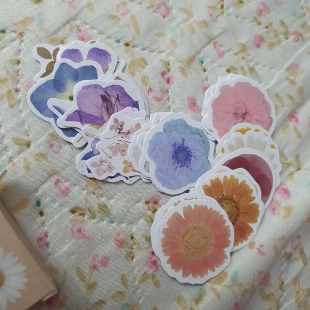Blooming Nature Vintage Botanical Flower Sticker Set