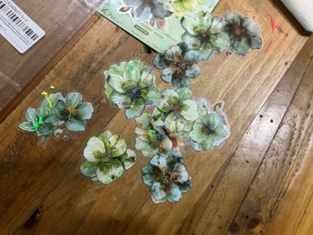 Blooming Fantasy PET Flower Sticker Pack