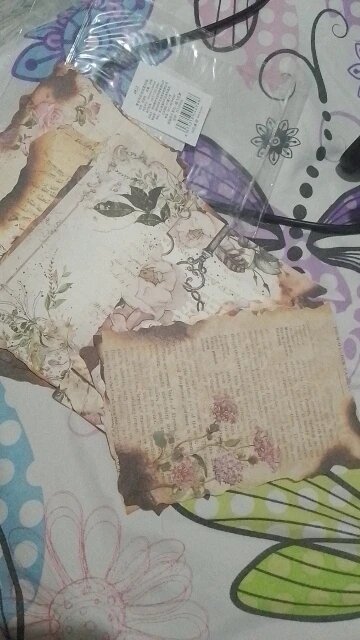 Vintage Burnt Edge Decorative Paper Set