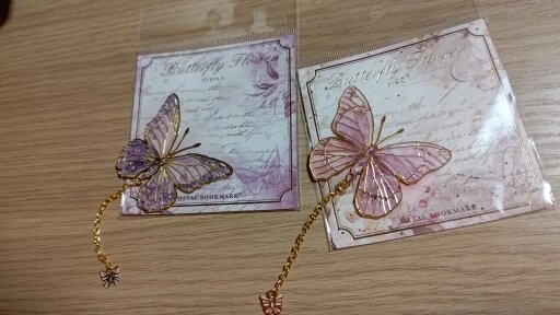 Enchanted Butterfly Metal Bookmark