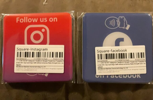 Review Plaque NFC Tap Card