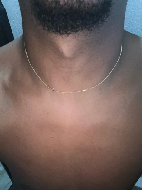 18K Gold Figaro Chain Necklace