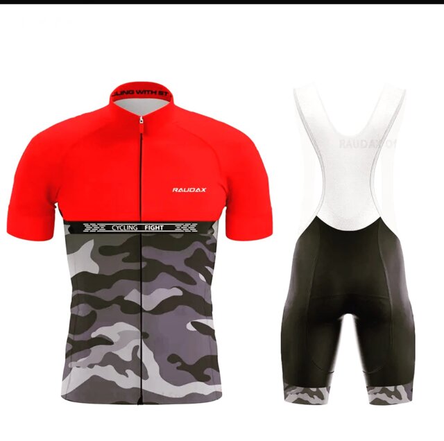 Raudax Pro Team camouflage Cycling Clothing Set