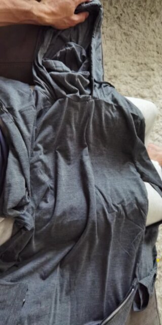 Hooded Large Open-Forked Sports Vest
