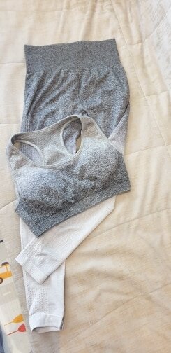 Ombre Seamless Push Up Sports Bra