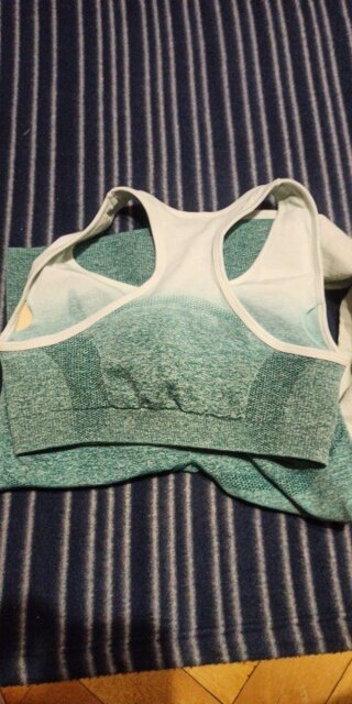 Ombre Seamless Push Up Sports Bra