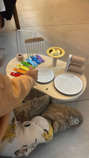 Wooden Educational Music Table - Percussion Kit for Kids