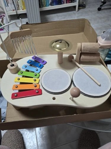 Wooden Educational Music Table - Percussion Kit for Kids