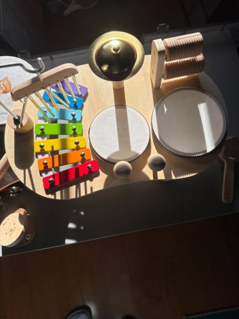 Wooden Educational Music Table - Percussion Kit for Kids