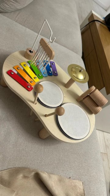 Wooden Educational Music Table - Percussion Kit for Kids