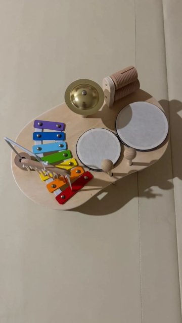 Wooden Educational Music Table - Percussion Kit for Kids