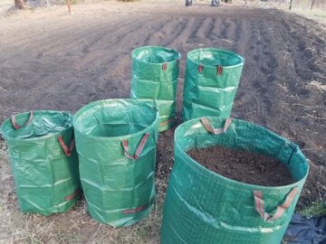 4x 270L Large Garden Waste Bag Reusable Leaf Rubbish Plant Grass Sack Carry Pack review