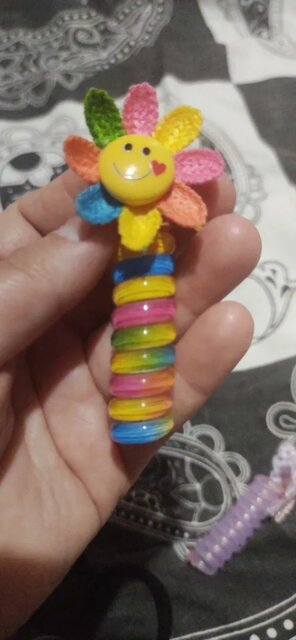 1PC New Lovely Embroidered Butterfly Elastic Spiral Hair Rope Head Rope Ponytail Hair Ring Rubber Band Headdress For Kids