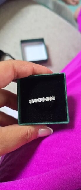 S925 Ferris Wheel Transparent Diamond Ring For Her/Him