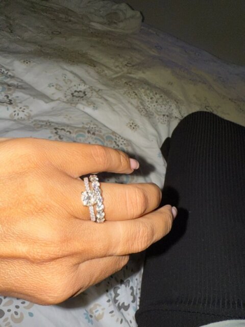 S925 Ferris Wheel Transparent Diamond Ring For Her/Him