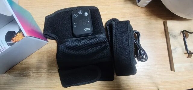 Premium Electrically Heated Shoulder Pads - USB Charging, 3 Heating Levels, 5000mAh Battery, Vibration Massage Device for Pain Relief and Muscle Relaxation