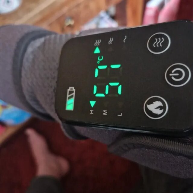 Premium Electrically Heated Shoulder Pads - USB Charging, 3 Heating Levels, 5000mAh Battery, Vibration Massage Device for Pain Relief and Muscle Relaxation