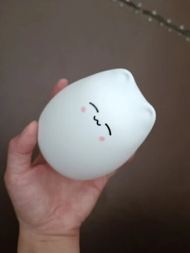 Mini Kawaii Popular Cat Baby Night Lamp 7-color Bedroom Bedside Nightlight