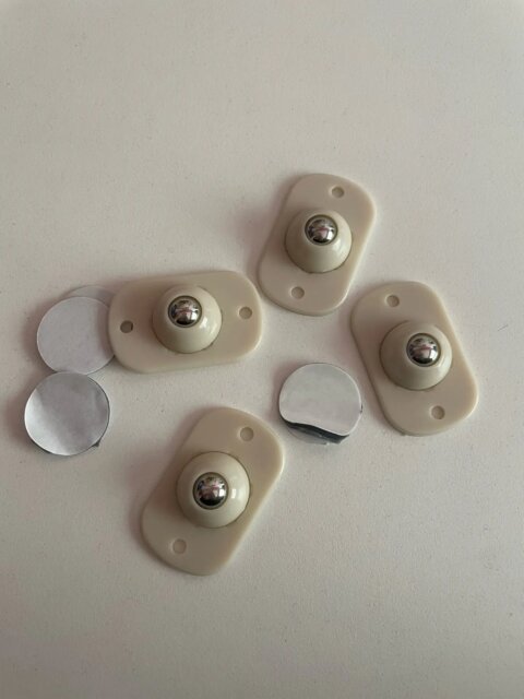 SwiftMove Easy-Glide Adhesive Casters