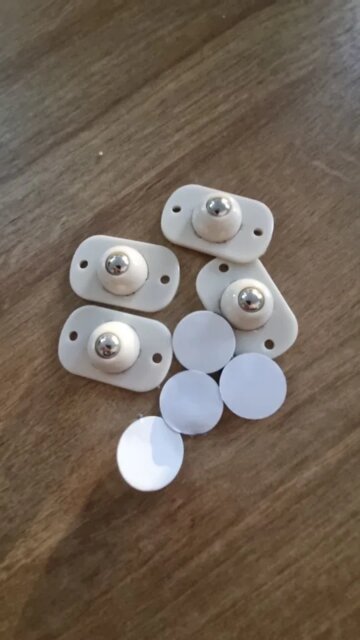 SwiftMove Easy-Glide Adhesive Casters