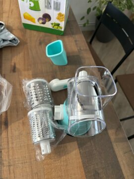 Mandoline Cuisine Rotative  3 EN 1  | MASTERSLICER™ Bleue review