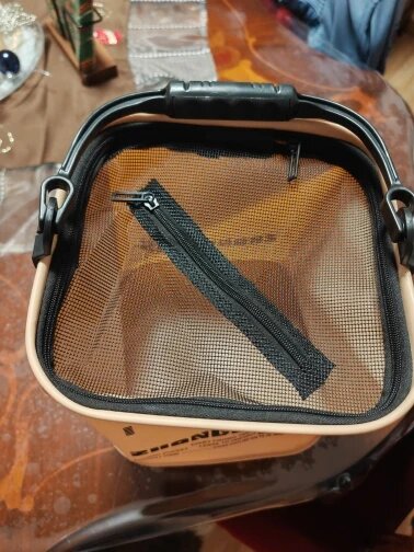 Portable Foldable Fishing Bucket EVA Live Fish Container with Rope 8-13L
