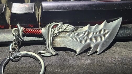 GOD OF WAR KEYCHAINS (Shield - Leviathan axe - Blades of chaos )