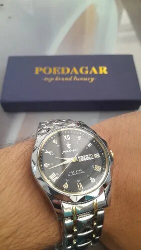 POEDAGAR-WATCH™ montre POEDAGAR luxe pour homme étanche lumineux en acier inoxydable Quartz