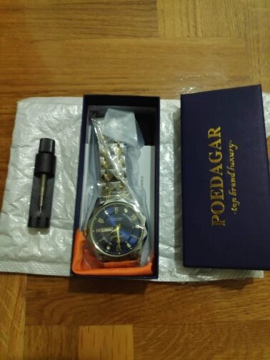 POEDAGAR-WATCH™ montre POEDAGAR luxe pour homme étanche lumineux en acier inoxydable Quartz