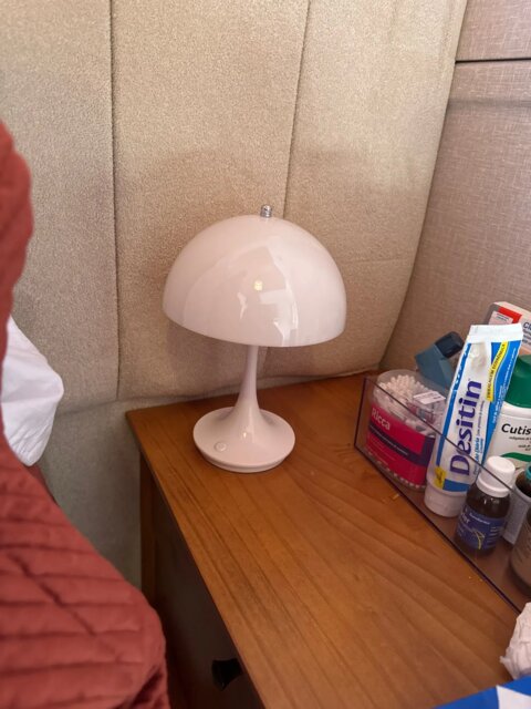 Bauhaus Mushroom Lamp – Rechargeable, Elegant & Touch-Controlled