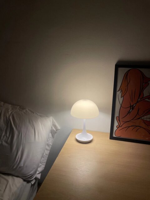 Bauhaus Mushroom Lamp – Rechargeable, Elegant & Touch-Controlled