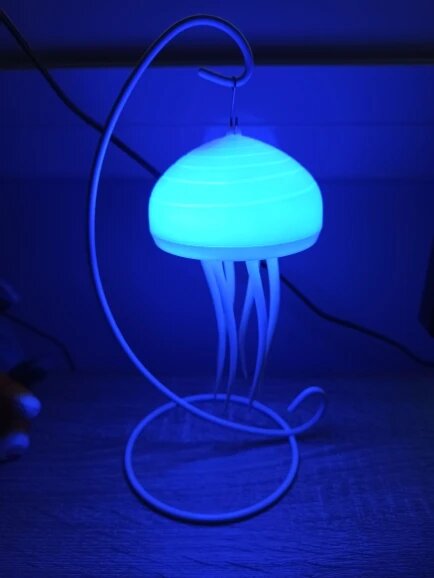 Color-Changing Jellyfish Lamp – USB Rechargeable LED Night Light for Relaxing Ambiance