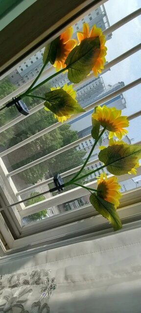 2-Pack Solar Sunflower Garden Light - Outdoor Waterproof LED Garden Lights for Yard Pathway Decoration
