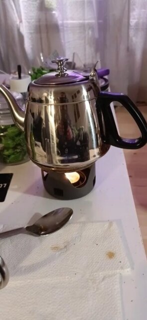 Bouilloire à eau, Théière avec filtre en inox.