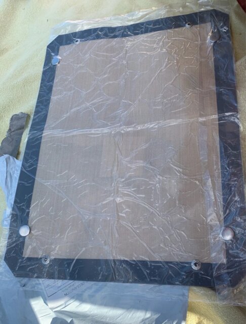 Customer-submitted photo of the silicone baking mat